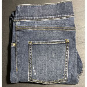 SPANX Womens Skinny‎ Distressed Jeans Size Small Pull On Style 20203R